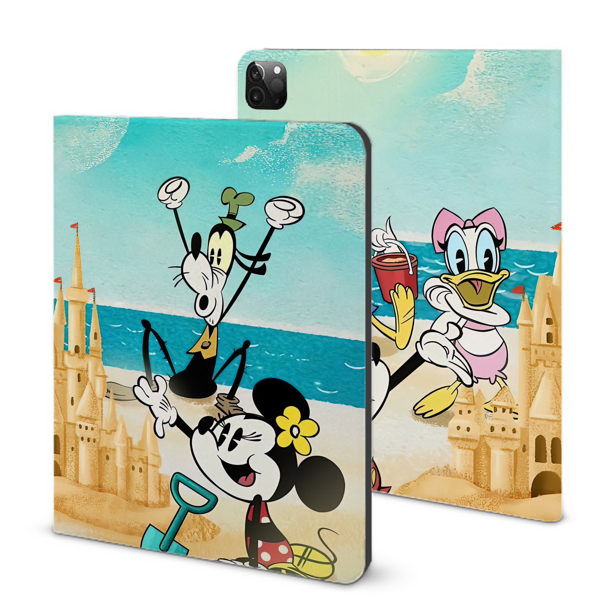 （画像用） ミッキーマウス Mickey Mouse IPadケース ペンホルダー付き ブックスタイルデザイン